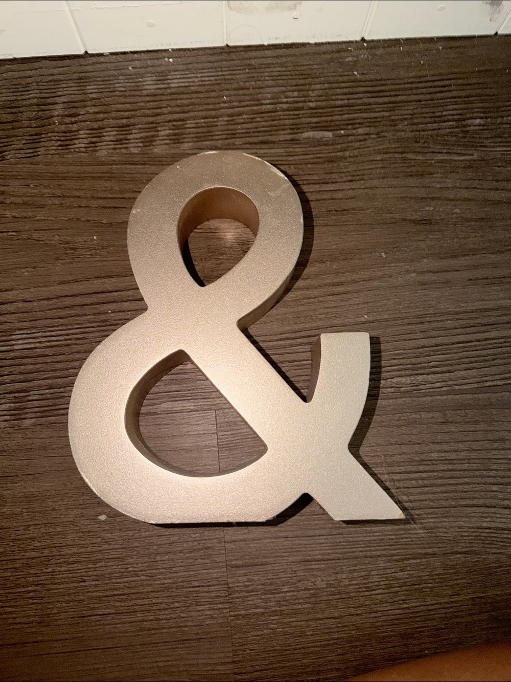 Gold Ampersand Wall Accent - Decorative Home Wall Decor